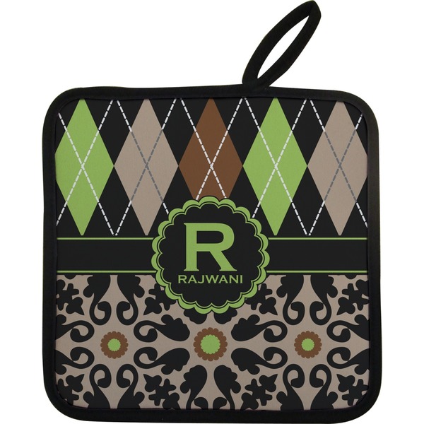 Argyle & Moroccan Mosaic Neoprene Pot Holder
