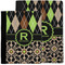 Argyle & Moroccan Mosaic Notebook Padfolio - MAIN