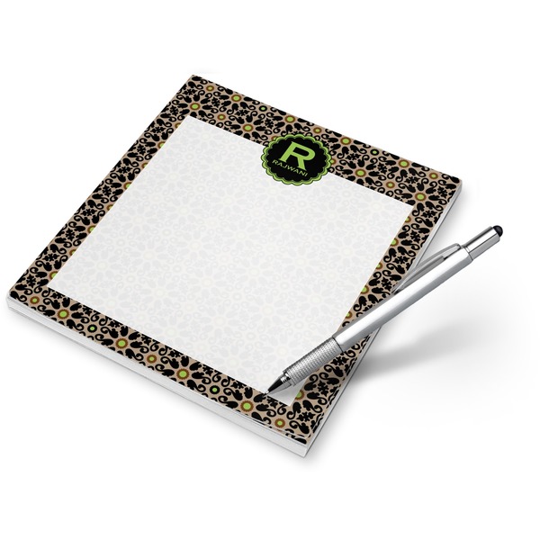 Custom Argyle & Moroccan Mosaic Notepad (Personalized)
