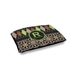 Argyle & Moroccan Mosaic Outdoor Dog Bed - Small (Personalized)