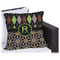 Argyle & Moroccan Mosaic Outdoor Pillow - 18" (Personalized)