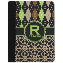 Argyle & Moroccan Mosaic Padfolio Clipboard - Small (Personalized)