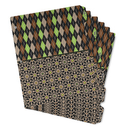 Argyle & Moroccan Mosaic Binder Tab Divider - Set of 6 (Personalized)