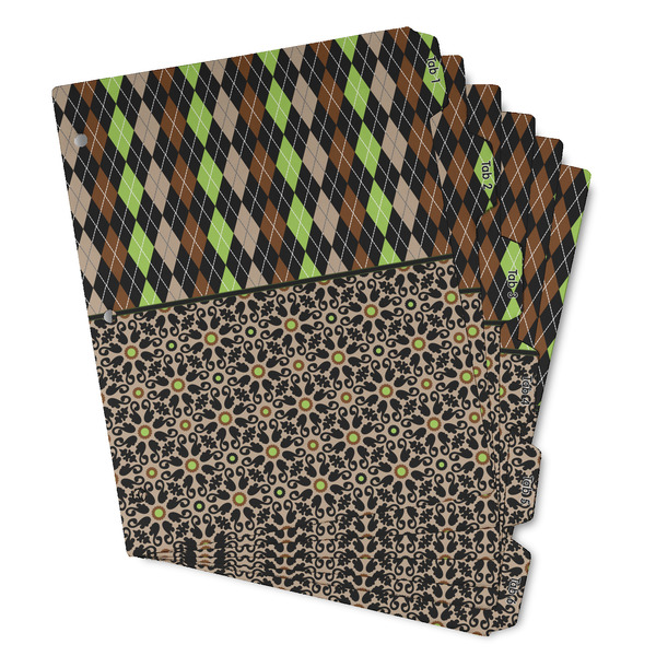 Argyle & Moroccan Mosaic Page Dividers - Set of 6 - Main/Front