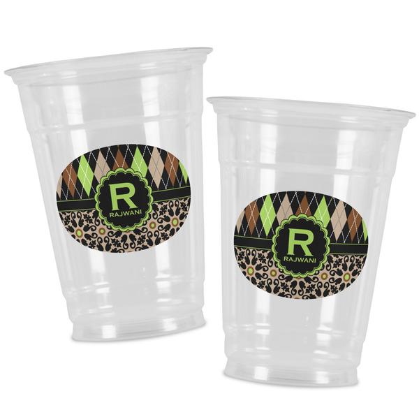 Argyle & Moroccan Mosaic Party Cups - 16oz - Alt View