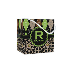 Argyle & Moroccan Mosaic Party Favor Gift Bags - Matte (Personalized)