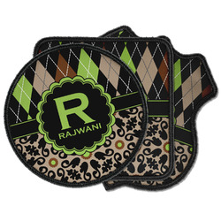 Argyle & Moroccan Mosaic Iron on Patches (Personalized)