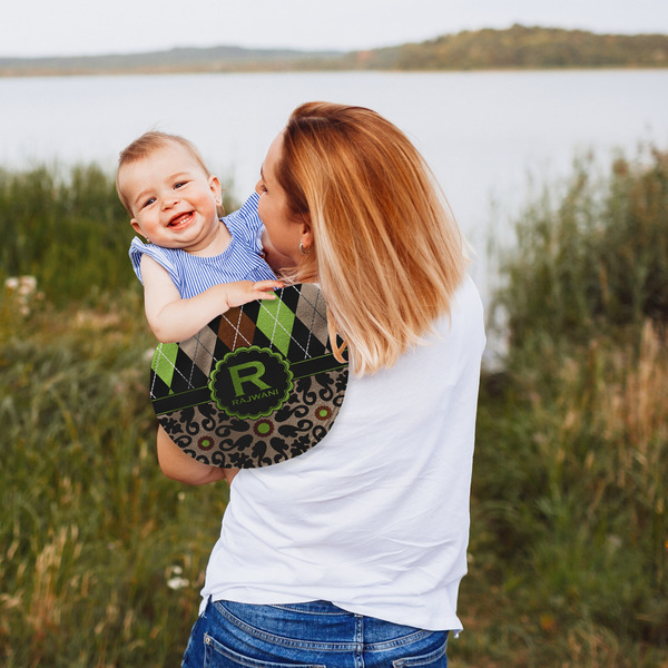 Argyle & Moroccan Mosaic Peanut Shaped Burp - Lifestyle
