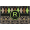 Argyle & Moroccan Mosaic Door Mat - 60"x36" (Personalized)