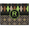 Argyle & Moroccan Mosaic Personalized Door Mat - 24x18 (APPROVAL)