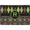 Argyle & Moroccan Mosaic Personalized Door Mat - 36x24 (APPROVAL)