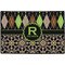 Argyle & Moroccan Mosaic Door Mat - 36"x24" (Personalized)