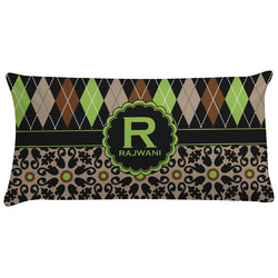 Argyle & Moroccan Mosaic Pillow Case - King (Personalized)