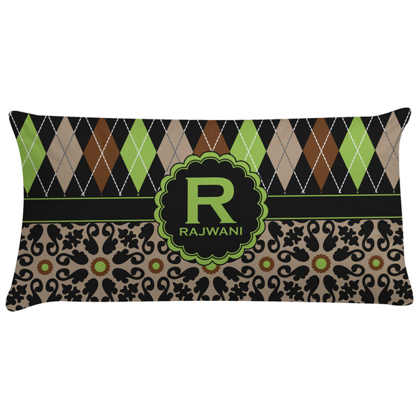 Custom Argyle & Moroccan Mosaic Pillow Case (Personalized)