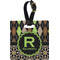 Argyle & Moroccan Mosaic Personalized Square Luggage Tag