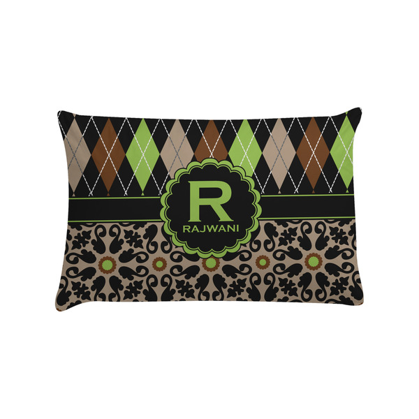 Custom Argyle & Moroccan Mosaic Pillow Case - Standard (Personalized)