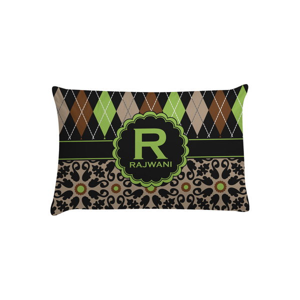 Custom Argyle & Moroccan Mosaic Pillow Case - Toddler (Personalized)