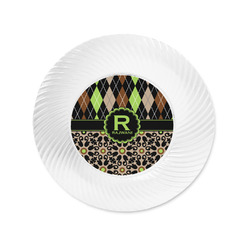 Argyle & Moroccan Mosaic Plastic Party Appetizer & Dessert Plates - 6" (Personalized)