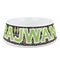 Argyle & Moroccan Mosaic Plastic Dog Bowl - Medium (Personalized)