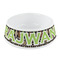 Argyle & Moroccan Mosaic Plastic Dog Bowl - Small (Personalized)