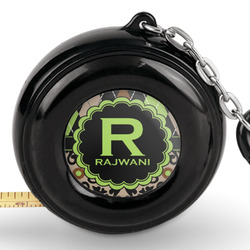 Argyle & Moroccan Mosaic Pocket Tape Measure - 6 Ft w/ Carabiner Clip (Personalized)