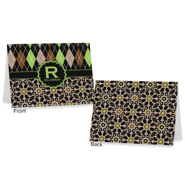 Argyle & Moroccan Mosaic Postcard - Front and Back