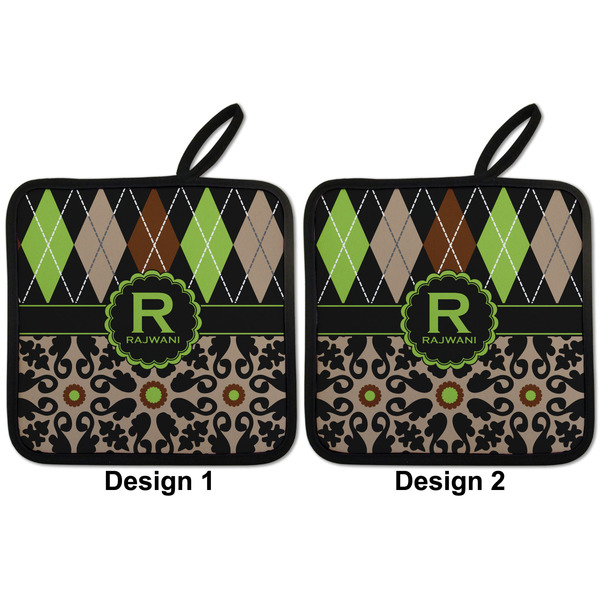 Argyle & Moroccan Mosaic Pot Holders - Set of 2 APPROVAL