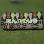 Argyle & Moroccan Mosaic Blade Putter Cover (Personalized)