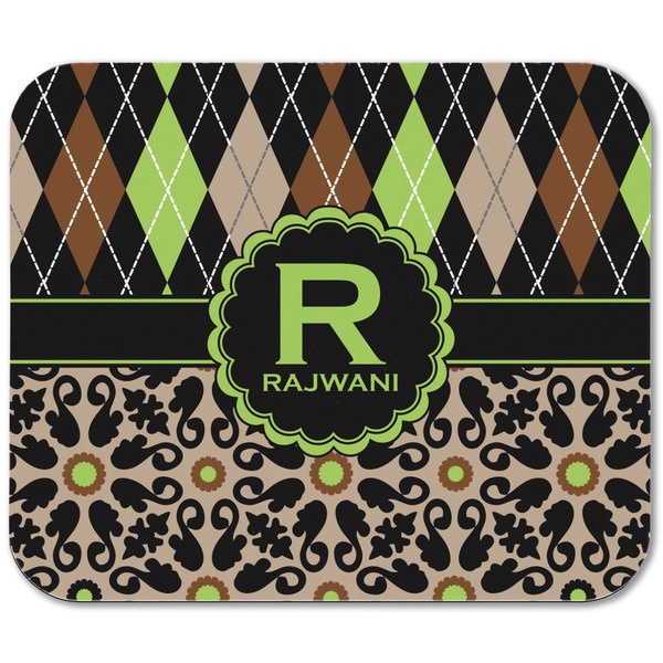 Argyle & Moroccan Mosaic Rectangular Mouse Pad - APPROVAL