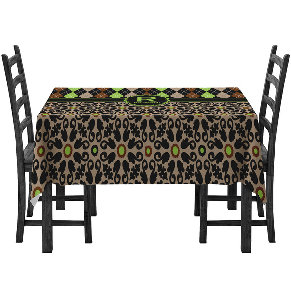 Custom Argyle & Moroccan Mosaic Tablecloth (Personalized)
