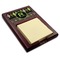 Argyle & Moroccan Mosaic Red Mahogany Sticky Note Holder - Angle