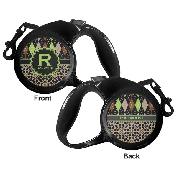Argyle & Moroccan Mosaic Retractable Dog Leash - Small - Apvl