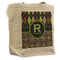 Argyle & Moroccan Mosaic Reusable Cotton Grocery Bag - Front View