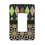 Argyle & Moroccan Mosaic Rocker Style Light Switch Cover