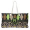 Argyle & Moroccan Mosaic Large Rope Tote Bag - Front View
