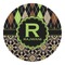 Argyle & Moroccan Mosaic Round Decal (Personalized)