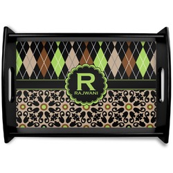 Argyle & Moroccan Mosaic Wooden Trays (Personalized)