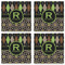 Argyle & Moroccan Mosaic Set of 4 Sandstone Coasters - See All 4 View