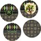 Argyle & Moroccan Mosaic Set of Lunch / Dinner Plates