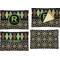 Argyle & Moroccan Mosaic Set of Rectangular Appetizer / Dessert Plates