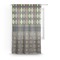 Argyle & Moroccan Mosaic Sheer Curtain With Window and Rod