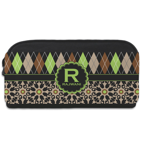Custom Argyle & Moroccan Mosaic Shoe Bag (Personalized)
