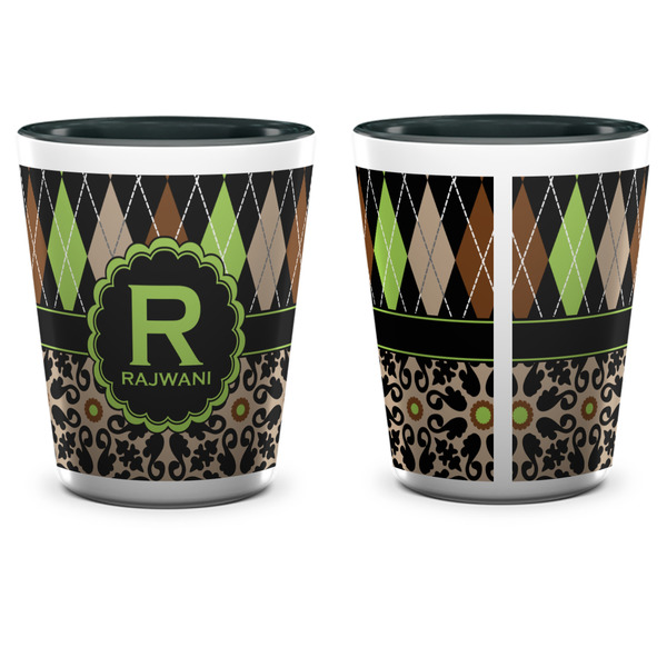 Argyle & Moroccan Mosaic Shot Glass - Two Tone - APPROVAL