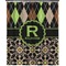 Argyle & Moroccan Mosaic Shower Curtain 70x90