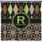 Argyle & Moroccan Mosaic Shower Curtain (Personalized)