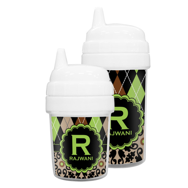 Argyle & Moroccan Mosaic Sippy Cups