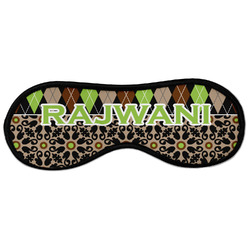 Argyle & Moroccan Mosaic Sleeping Eye Masks - Large (Personalized)