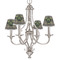 Argyle & Moroccan Mosaic Small Chandelier Shade - LIFESTYLE (on chandelier)