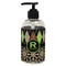 Argyle & Moroccan Mosaic Plastic Soap / Lotion Dispenser (8 oz - Small - Black) (Personalized)