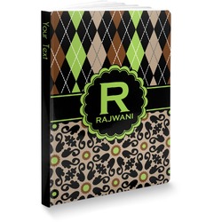 Argyle & Moroccan Mosaic Softbound Notebook (Personalized)